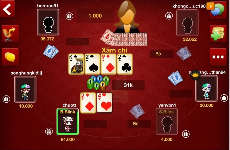Chơi miễn phí hoặc có thưởng Game bài 86bet